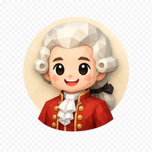 モーツァルトの似顔絵